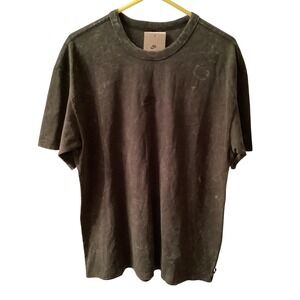 Nike Sportswear Loose Fit Acid Wash T-Shirt Oil Green HJ0552-355 Mens Size M NEW